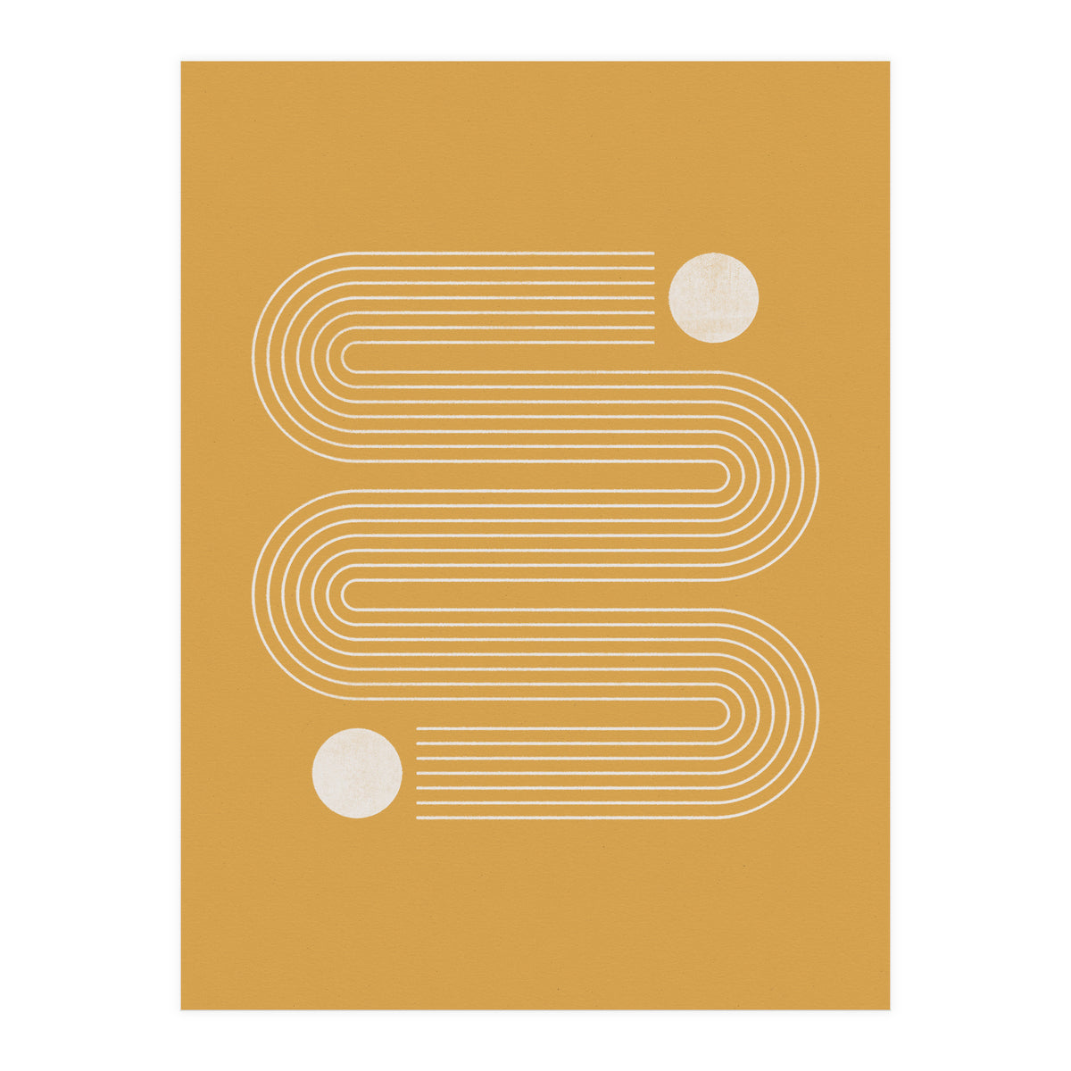 Mid-Century Modern No.20 - Woodblock Print (Print Only)