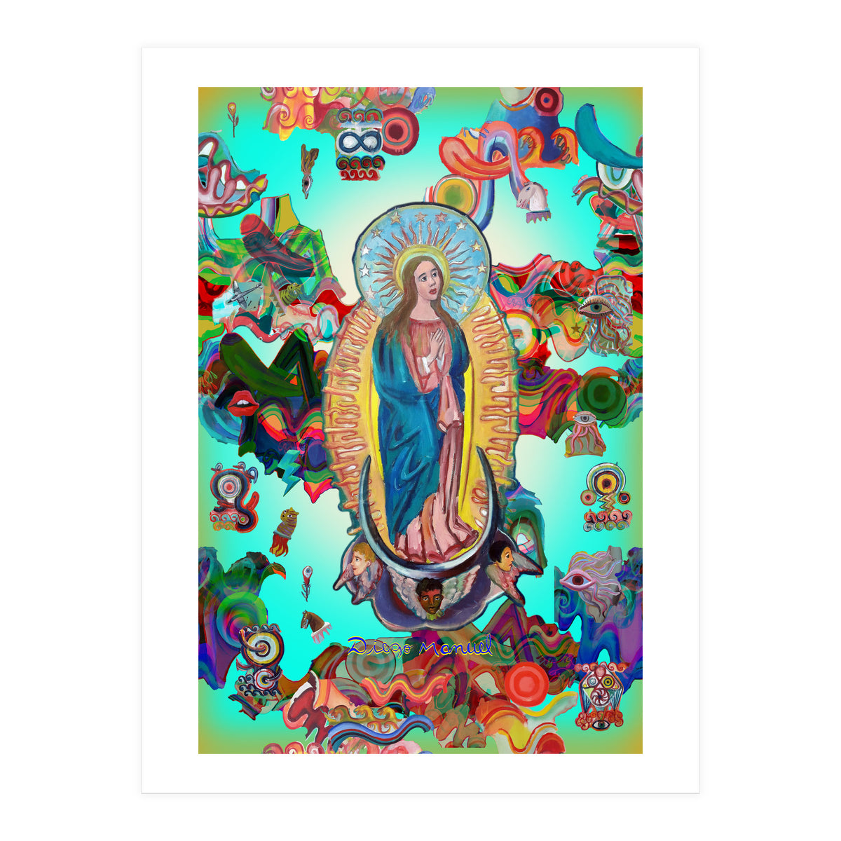 Virgen Y Graffiti 22 (Print Only)