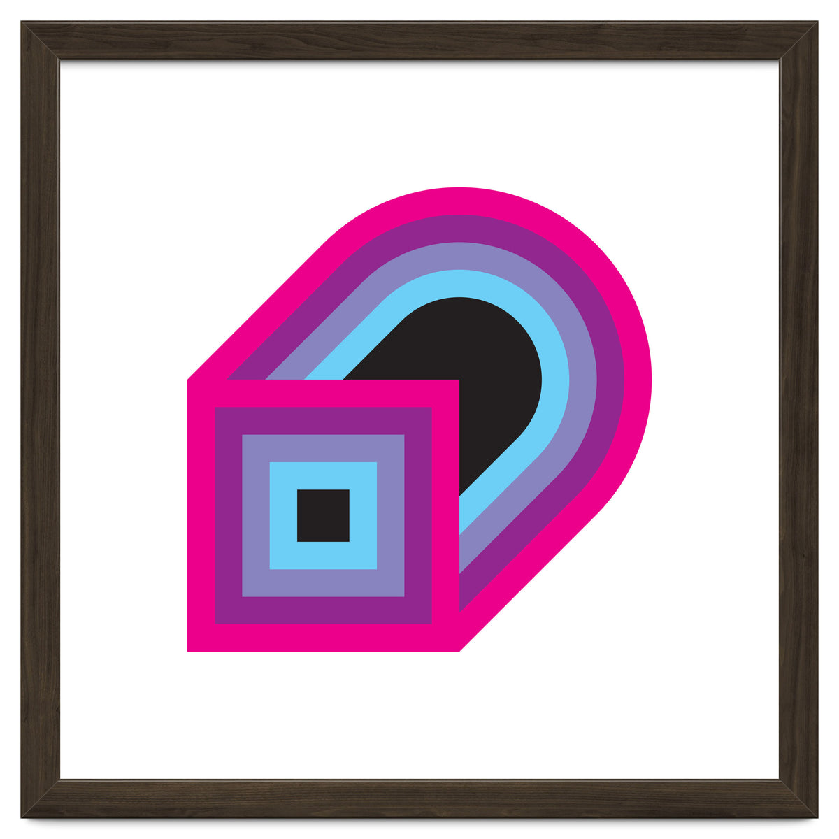 Geometric Shapes No. 41 - purple, blue & lilac