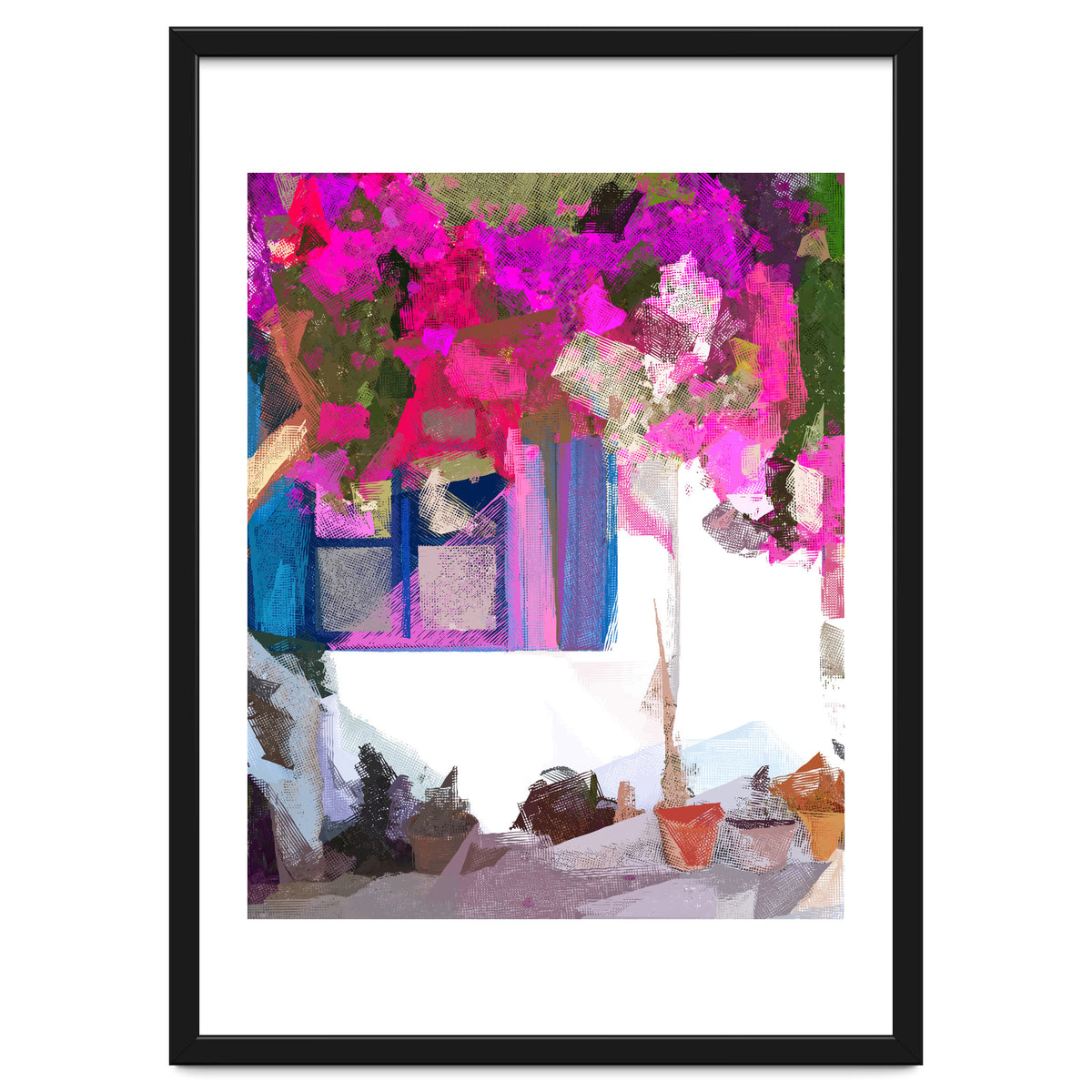 Blossom Is Just Around The Corner, Bougainvillea Tropical Greece Architecture, Botanical SummerTravel Bohemian