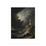 Lighthouse In A Storm (Print Only) thumbnail