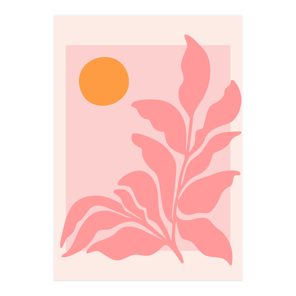 Sunny Pink Garden (Print Only)