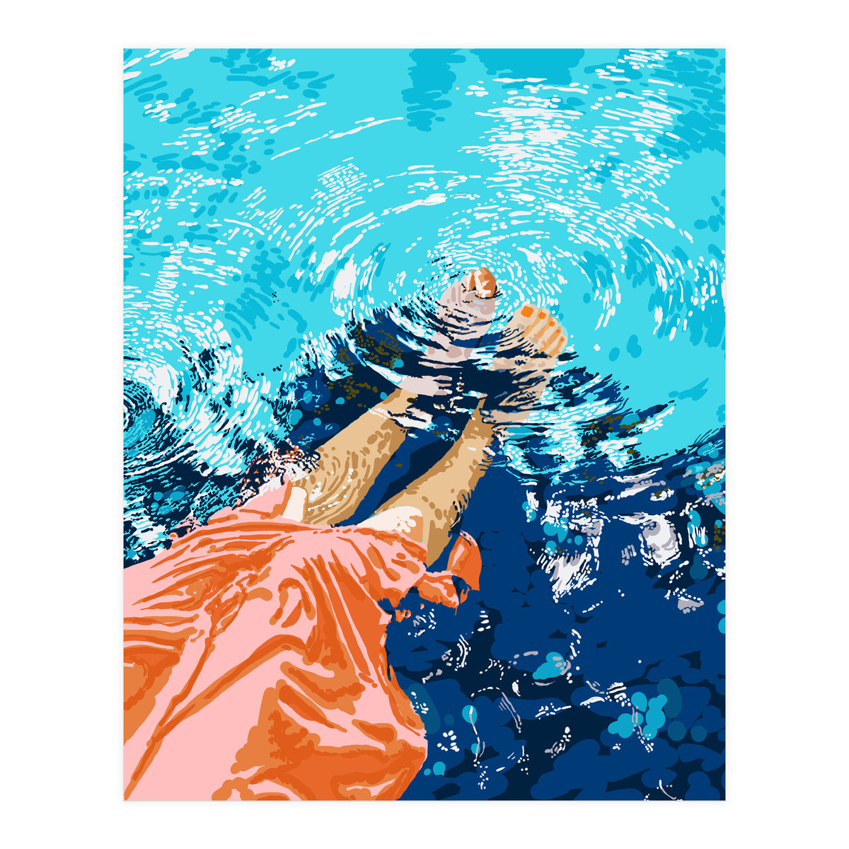 Take Me Where The Waves Kiss My Feet (Print Only)