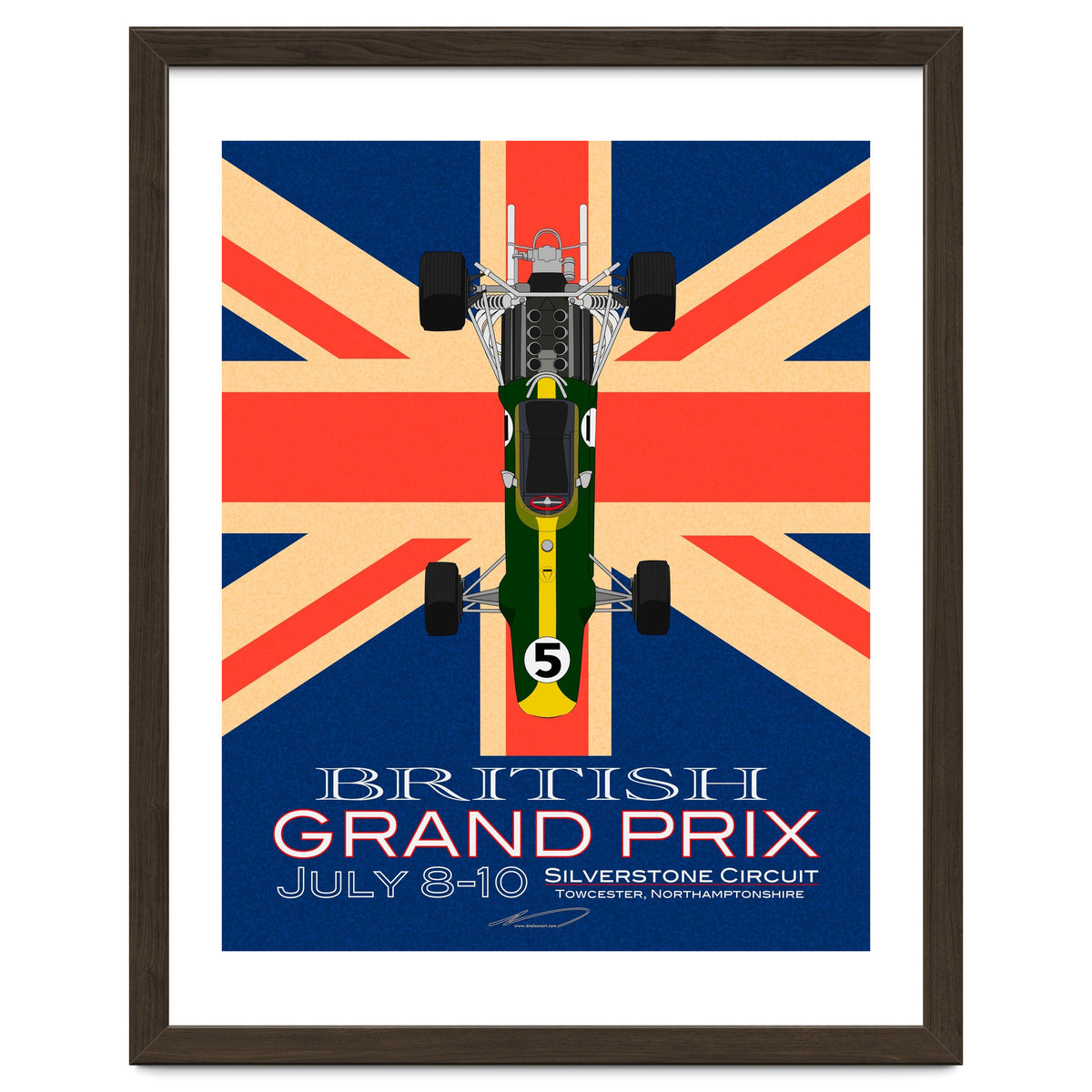 British Grand Prix poster