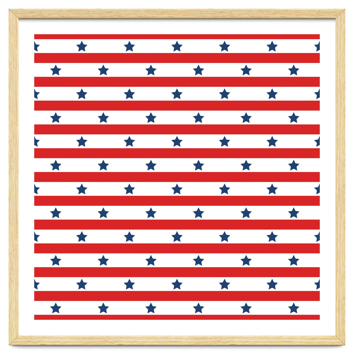 Blue And Red Stripes and stars