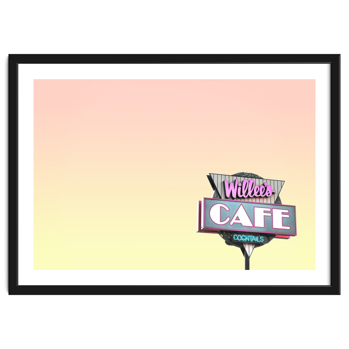 Willees Cafe and Cocktails Neon Sign