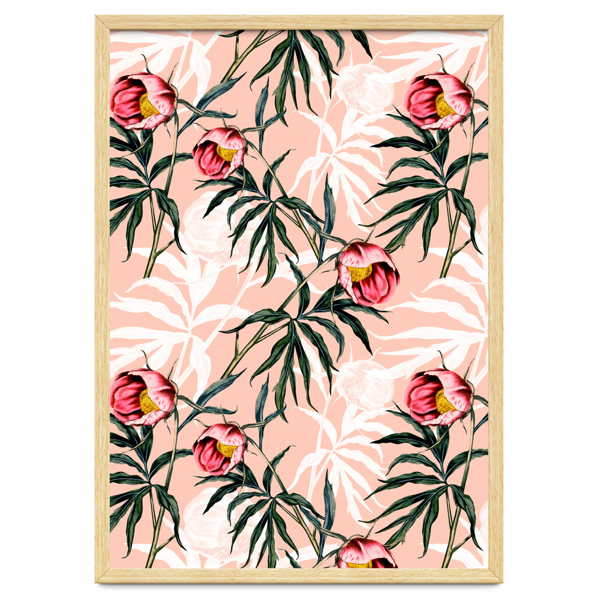 Flowery blooming pink