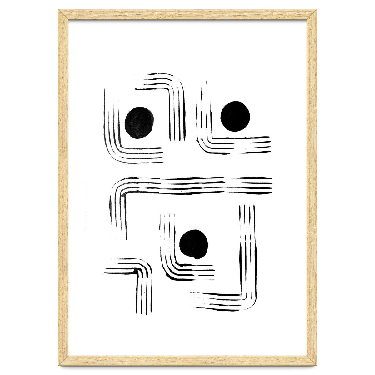 Mid-century Modern Monochrome Print #2