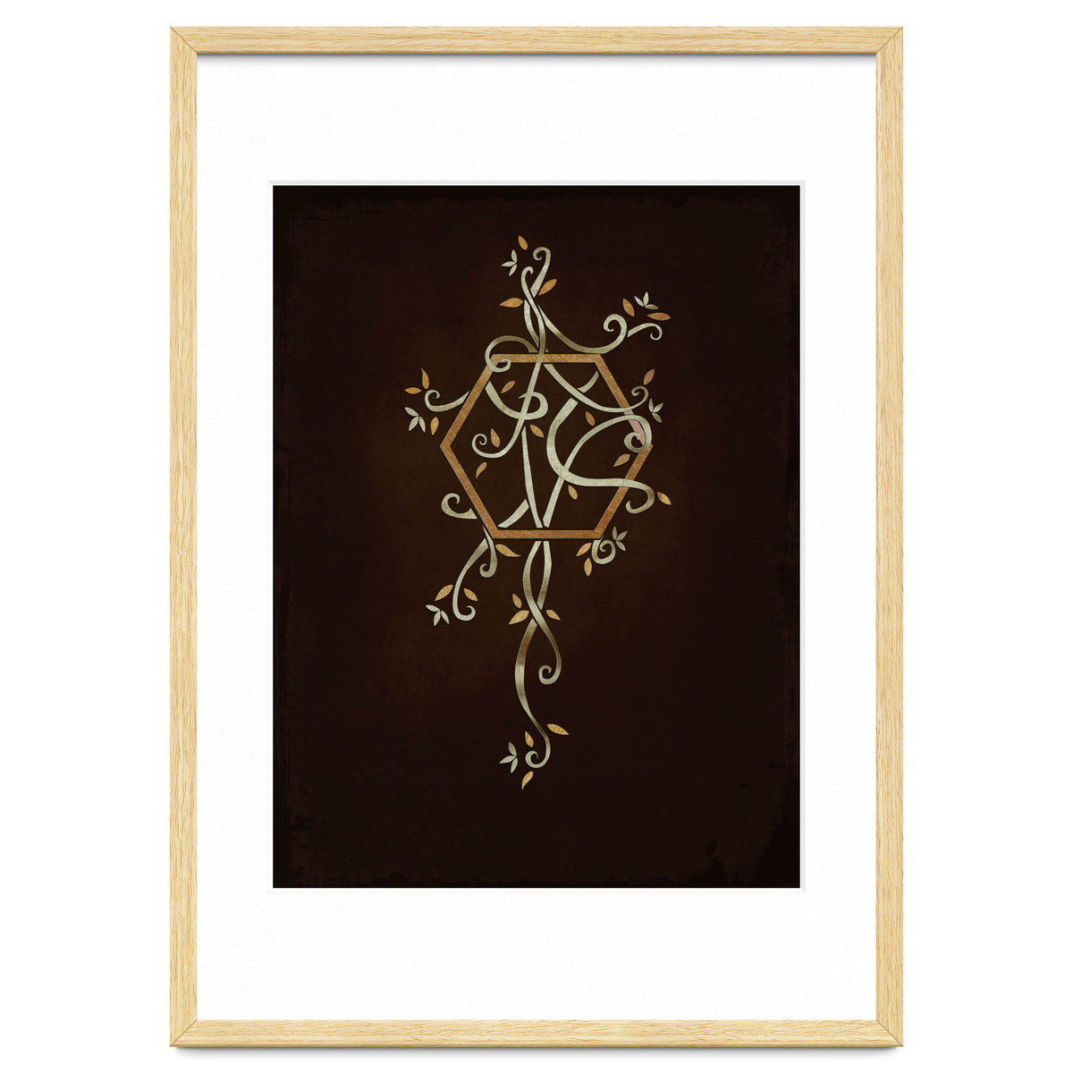 Flowering golden hexagon