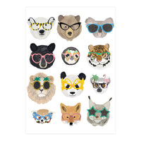 Big Cats in Glasses (Print Only)