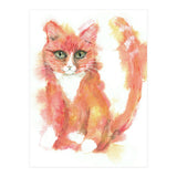 Orange tabby  cat (Print Only) thumbnail