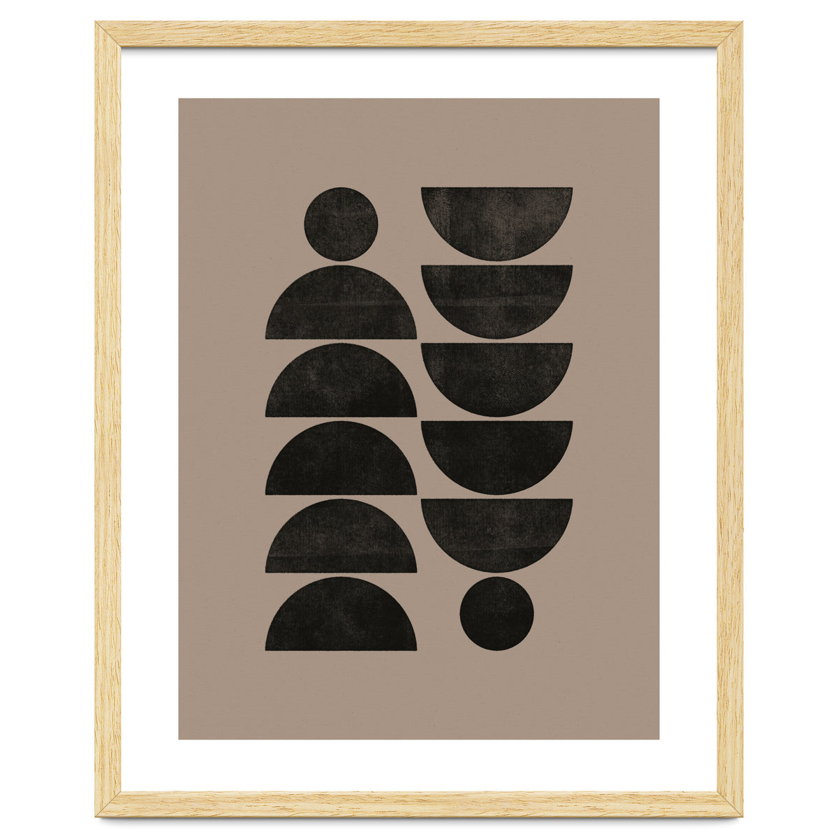 Mid-Century Modern No.30 - Woodblock Print