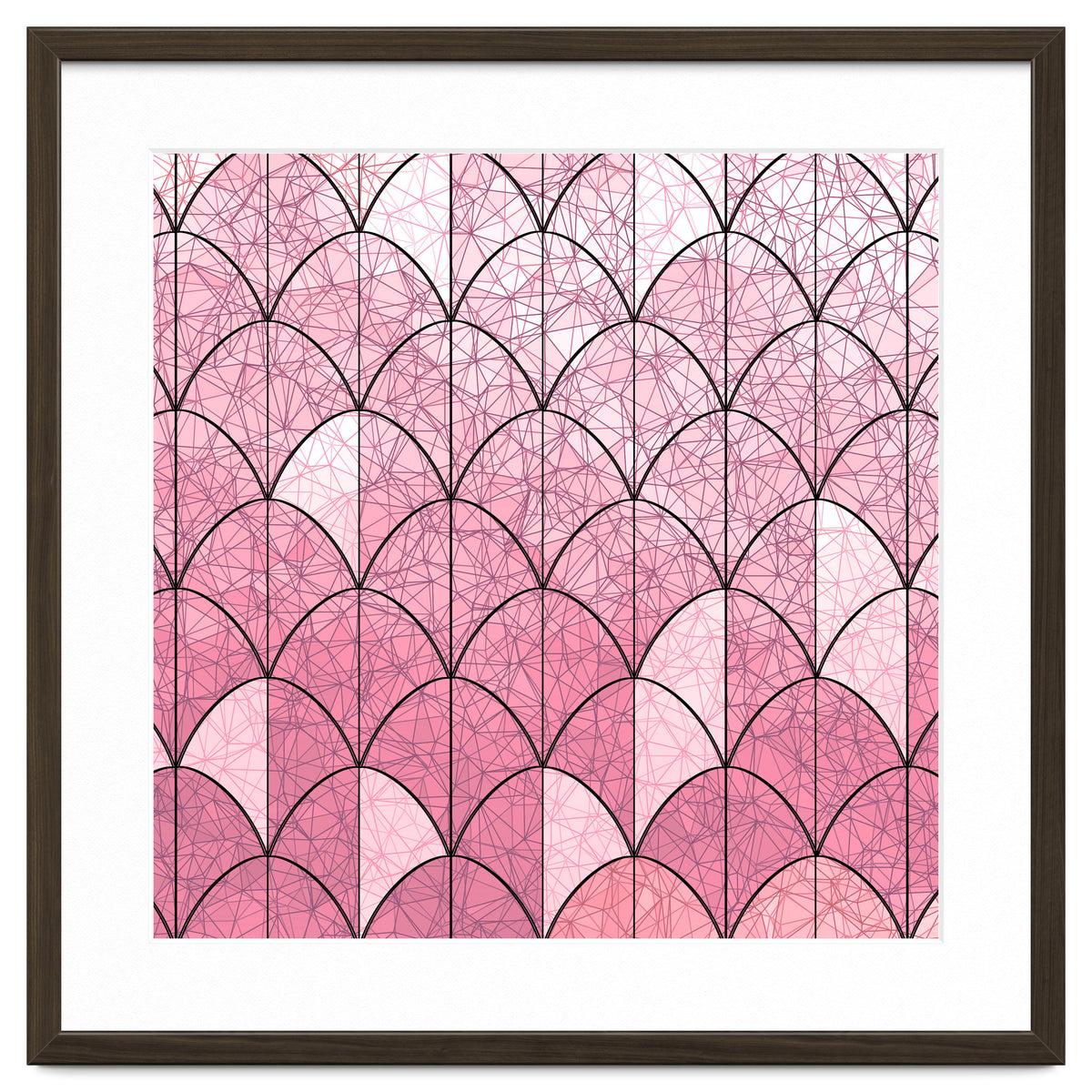 Mermaid scales pink and black