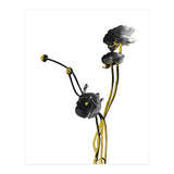 Flower Minimal Black And Gold 04 (Print Only) thumbnail
