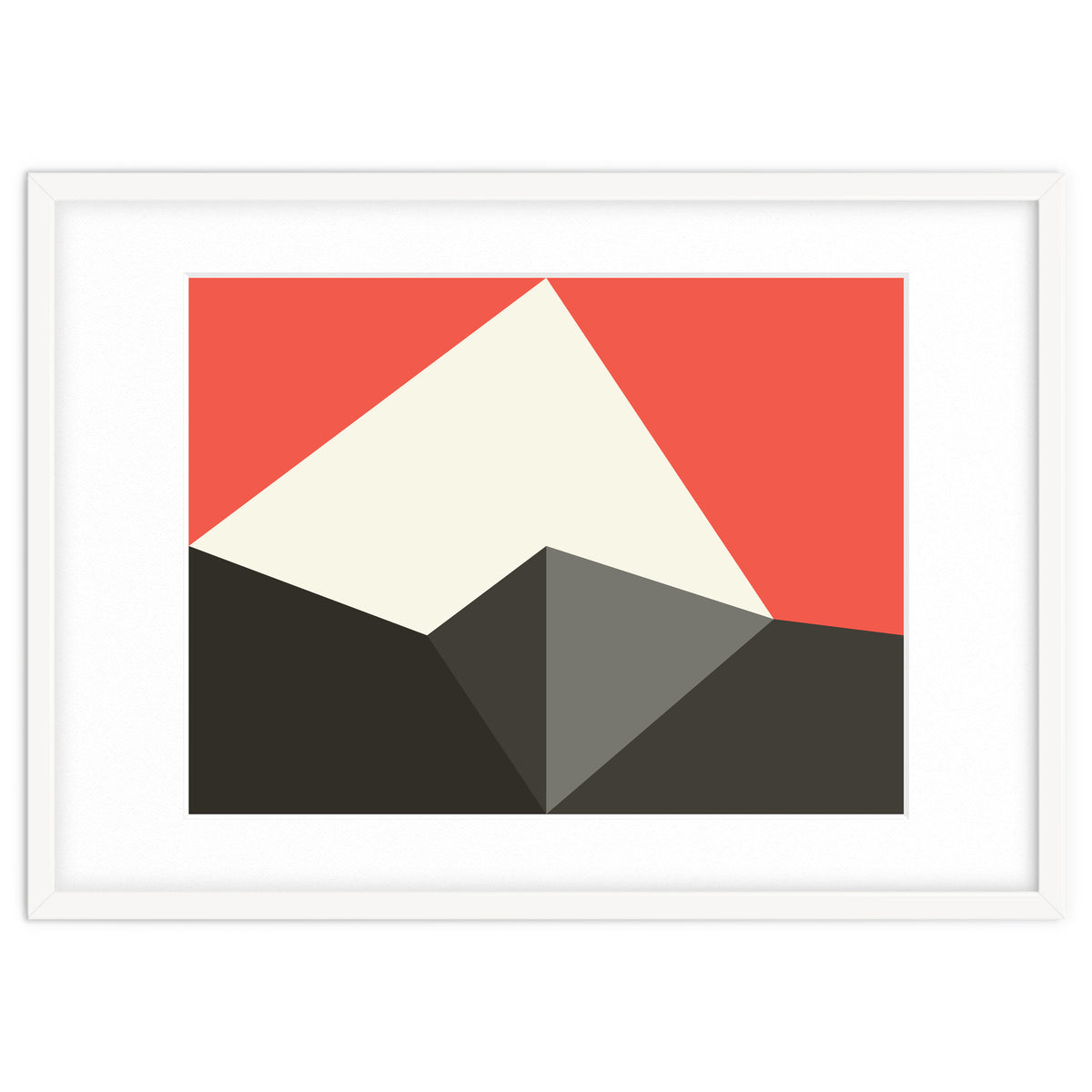 Geometric Shapes No. 77 - pink & grey