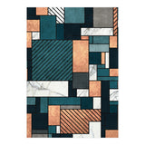 Random Pattern - Copper, Marble, and Blue Concrete (Print Only) thumbnail