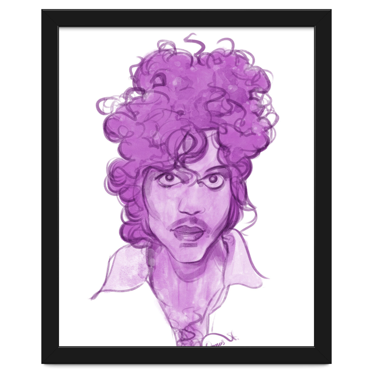 Prince Watercolor illustration