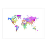 Colorful Watercolor Map (Print Only) thumbnail