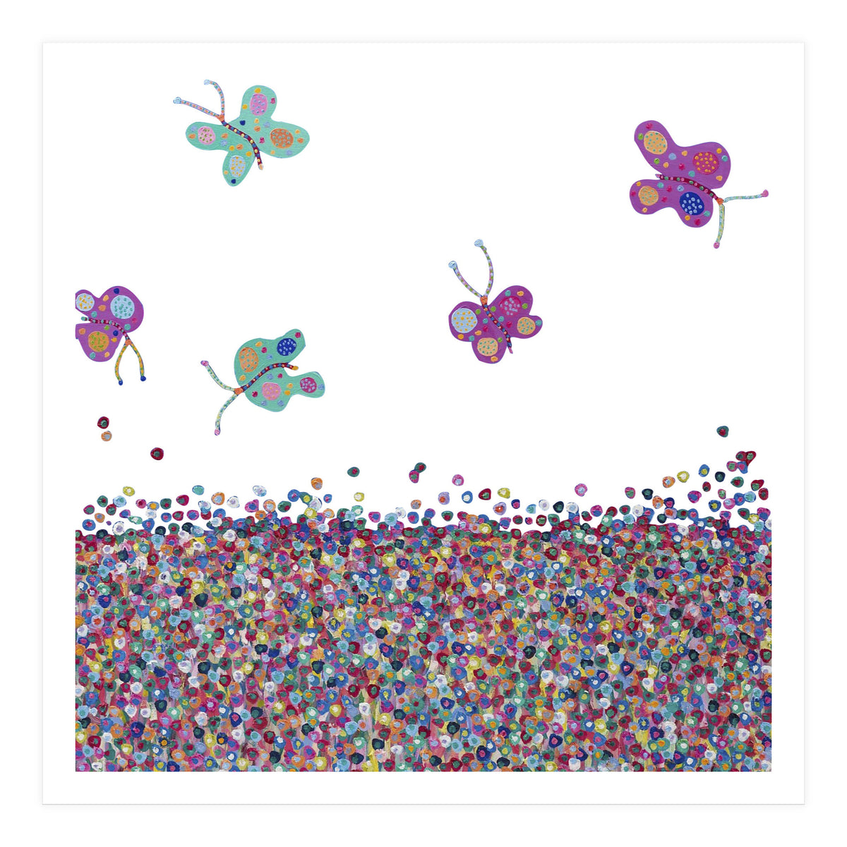 Butterflies Are Free (white) (Print Only)