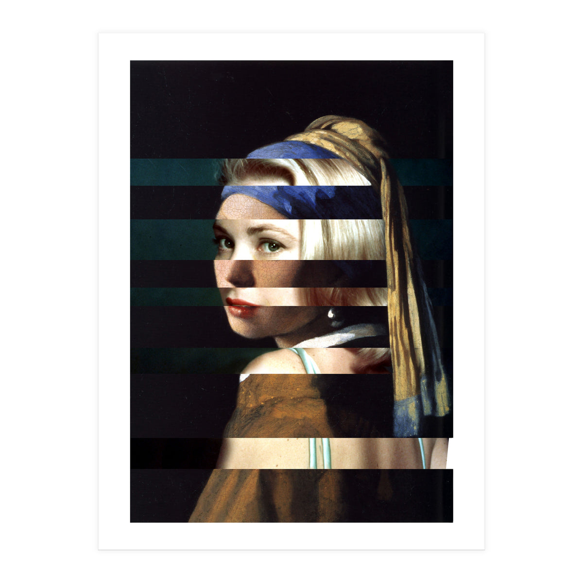 Vermeer's "Girl with a Pearl Earring" & Grace Kelly (Print Only)