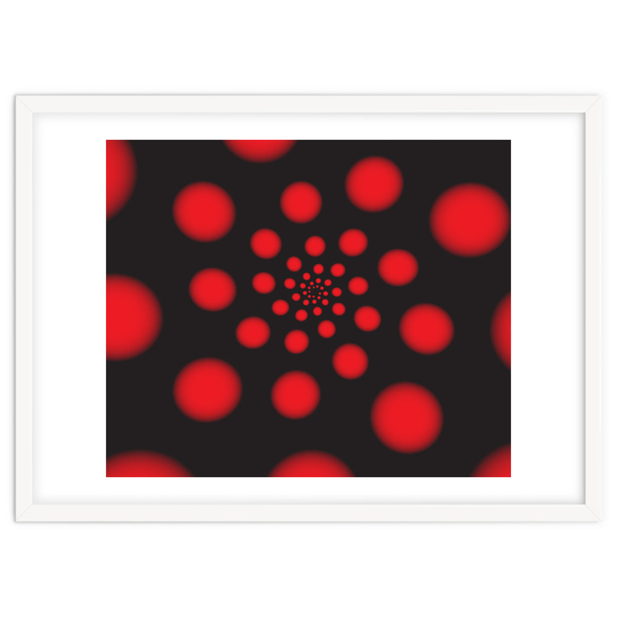 Red Spiral Dots