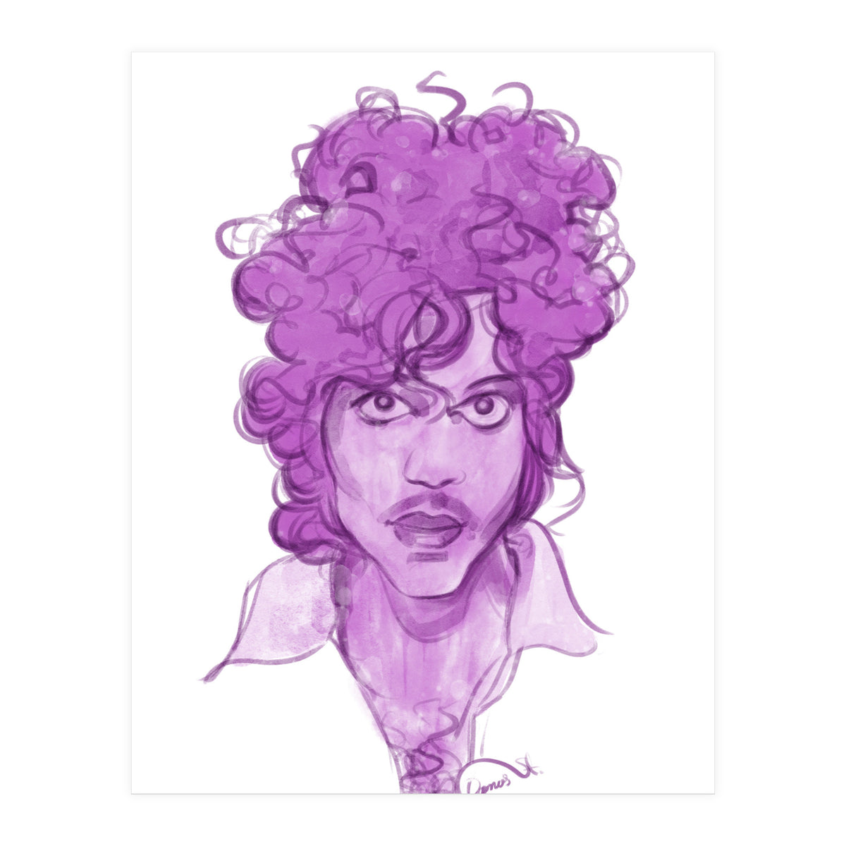Prince Watercolor illustration  (Print Only)
