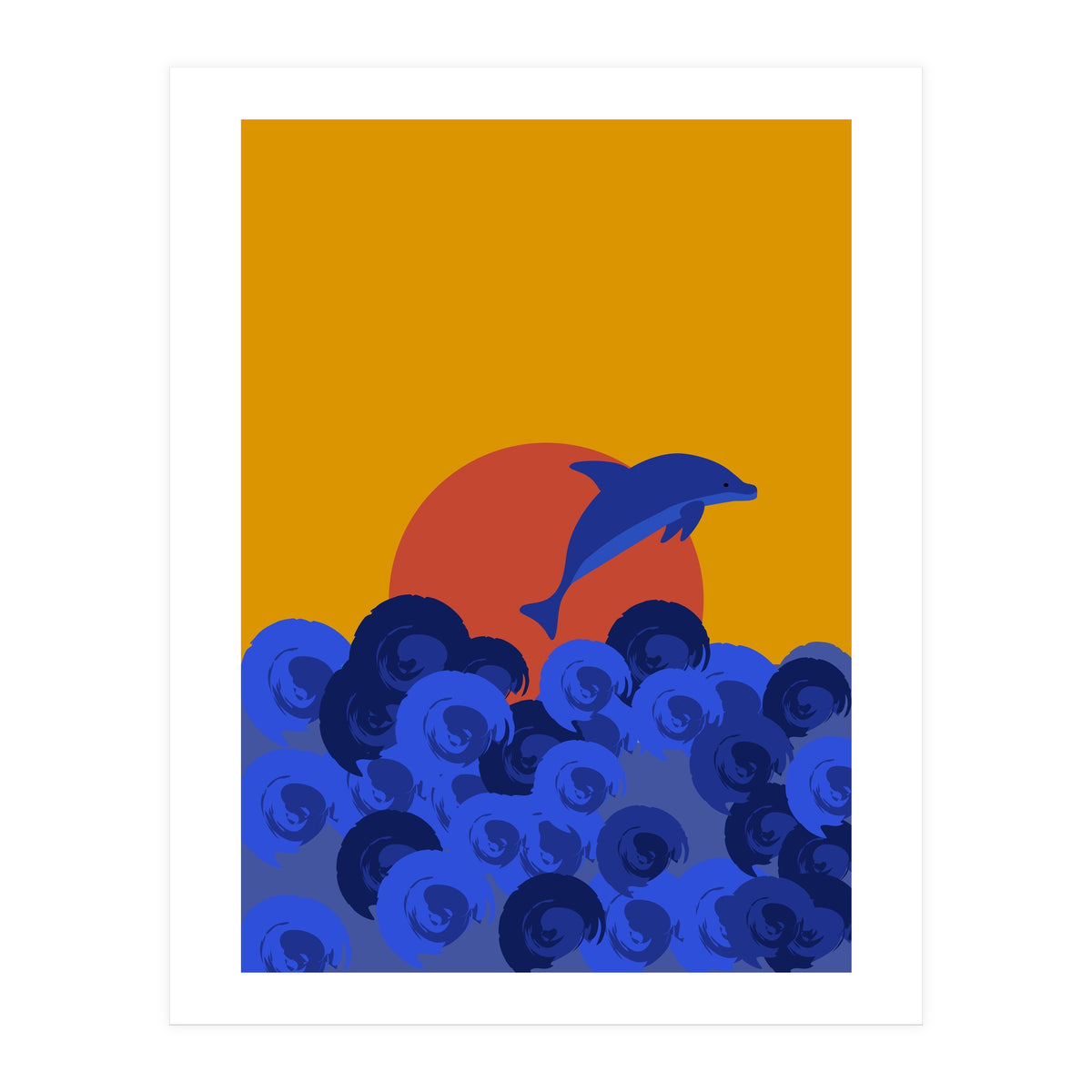 Ocean sunset wonders (Print Only)