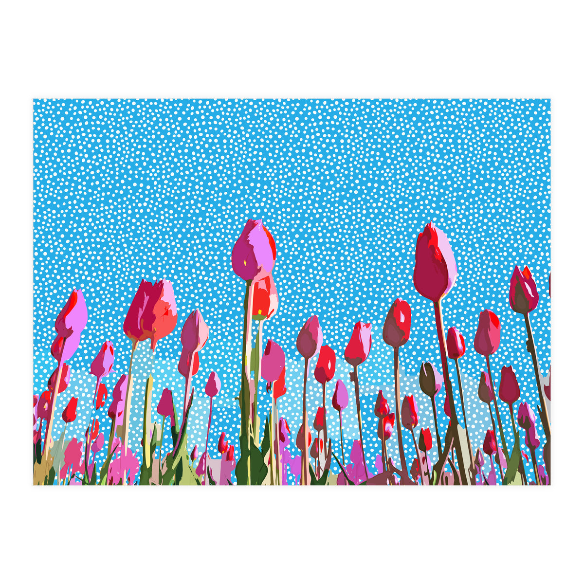 Tiptoe through the tulips with me (Print Only)