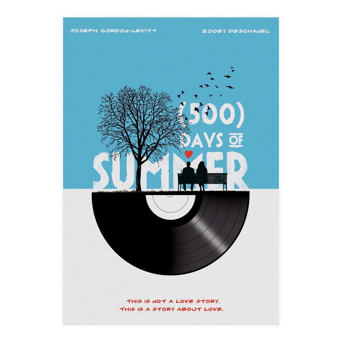 500 days of summer movie poster (Print Only)