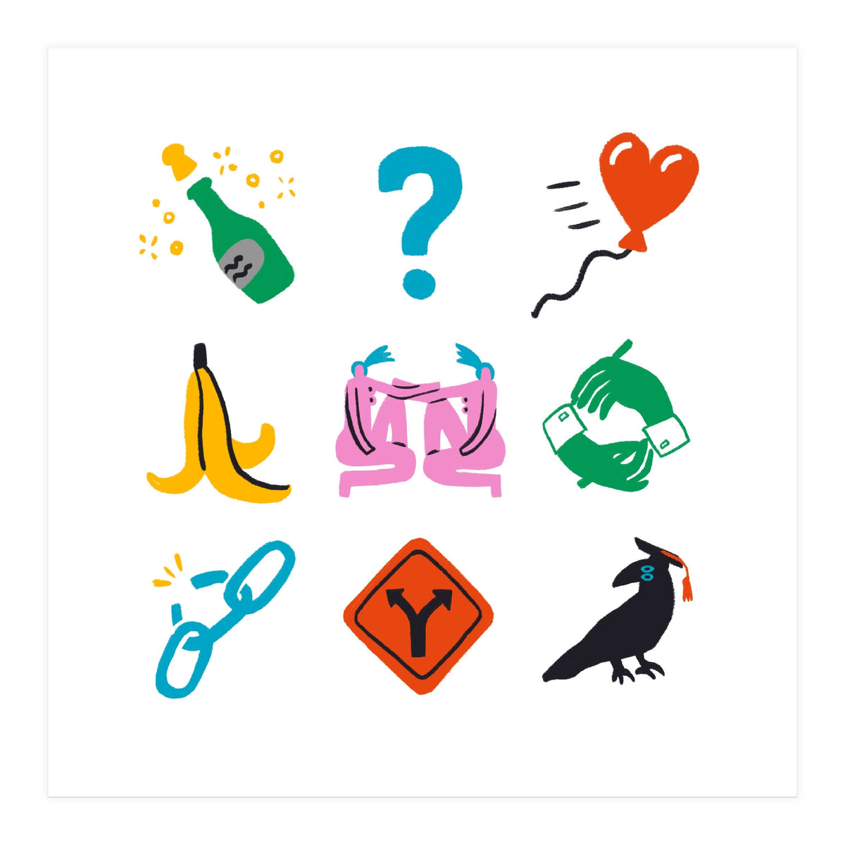 Gemini Emoji (Print Only)