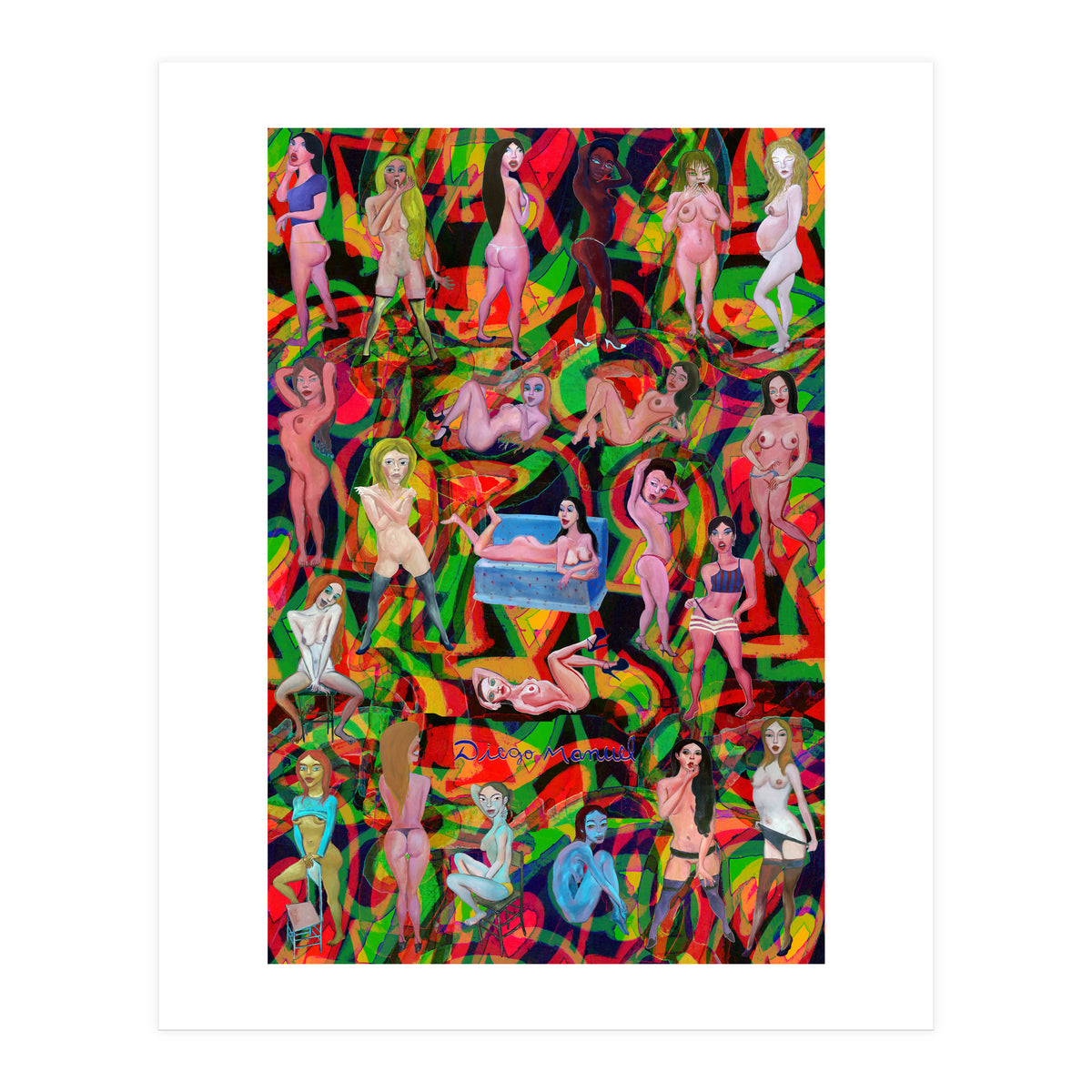 Chicas 3d 10 (Print Only)