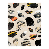 Marble Jelly Beans, Abstract Shapes Nature Eclectic Textures, Precious Stones Agate Dark Mystery (Print Only) thumbnail
