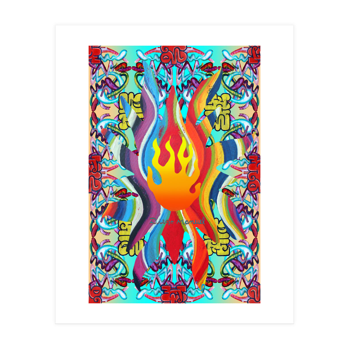 Fuego Y Graffiti 40 (Print Only)