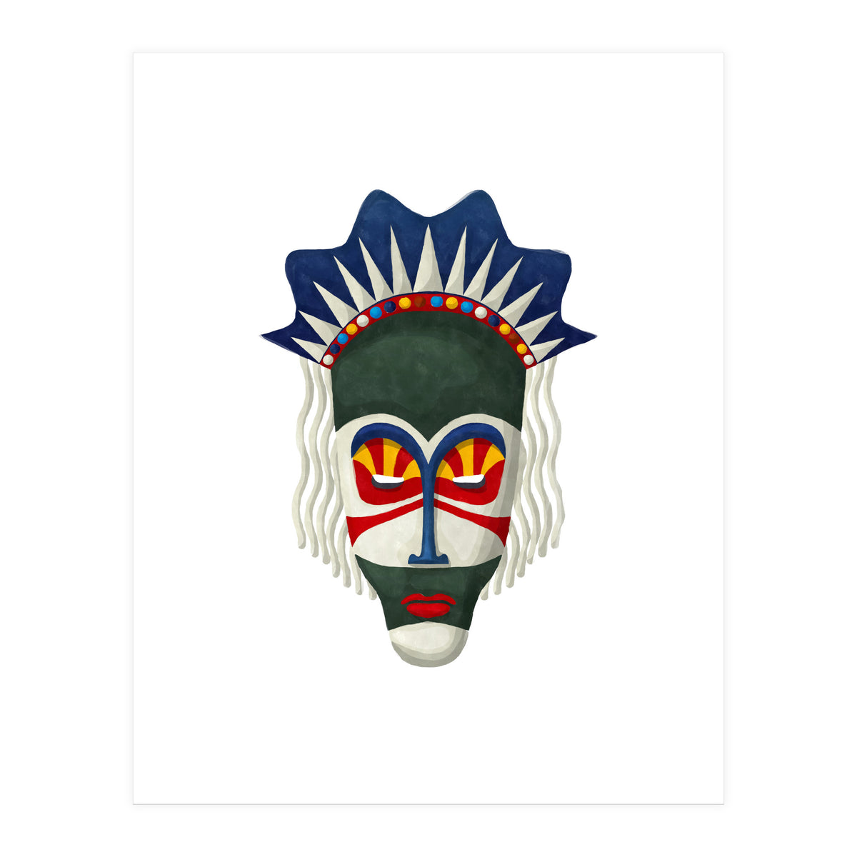 Tribal Mask 17 (Print Only)