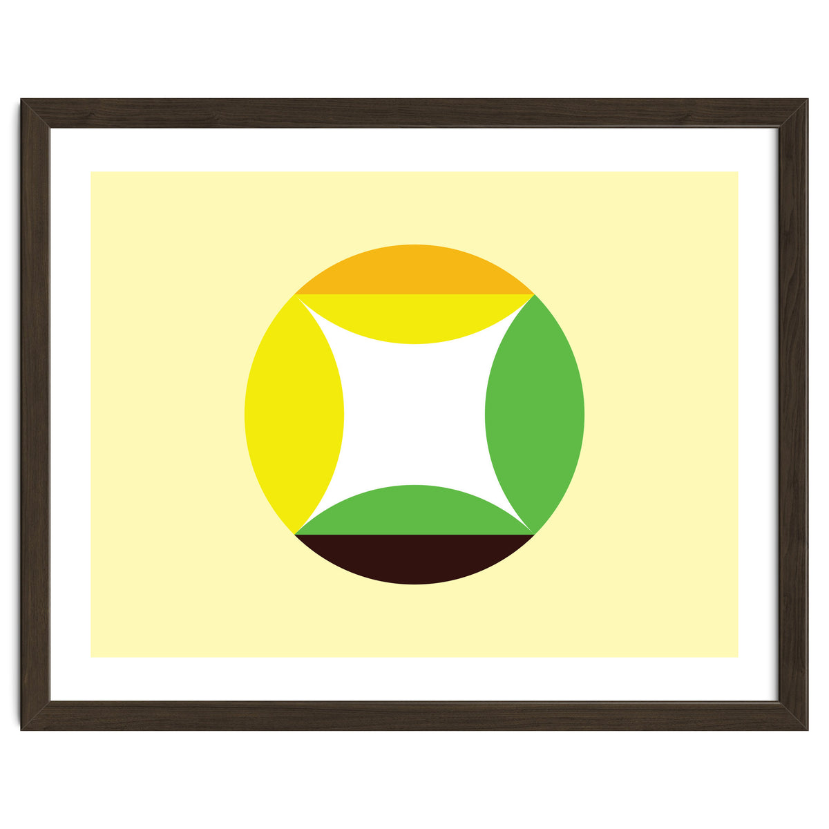 Geometric Shapes No. 21 - yellow, green & orange