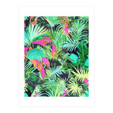 Tropical Jungle, Botanical Nature Plants, Palm Forest Bohemian Watercolor, Modern Wild Painting (Print Only) thumbnail