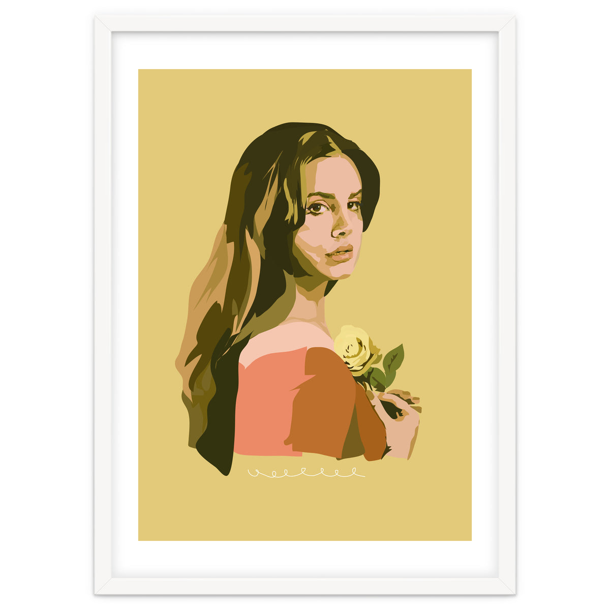 Lana Del Rey With Rose