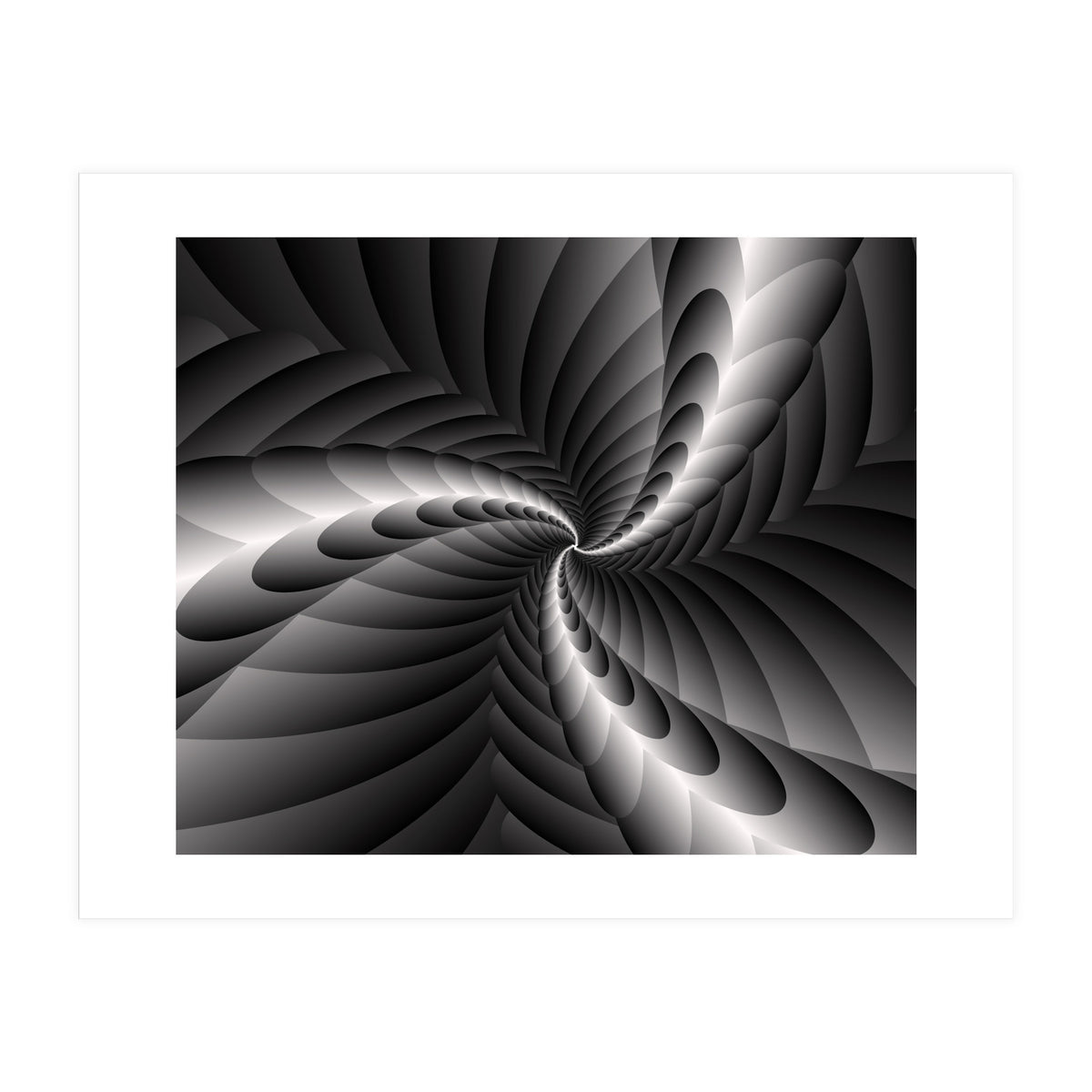 Black & White Fractal (Print Only)
