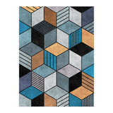 Colorful Concrete Cubes 2 - Blue, Grey, Brown (Print Only) thumbnail