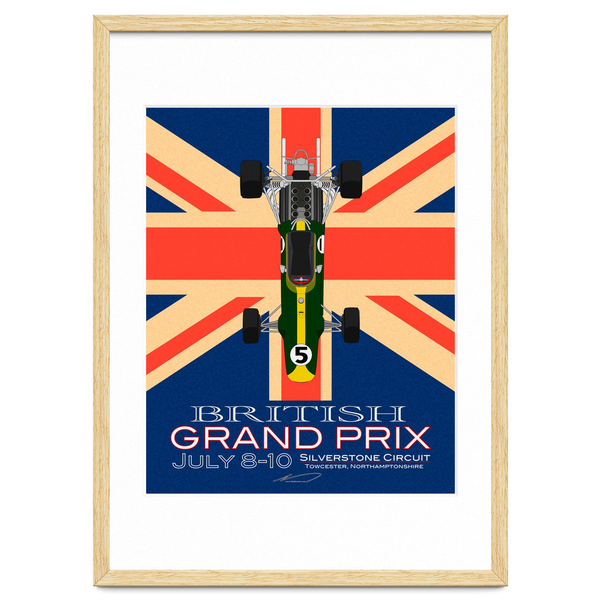 British Grand Prix poster