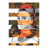Frida Kahlo's Self Portrait with Monkey & Sophia Loren (Print Only) thumbnail