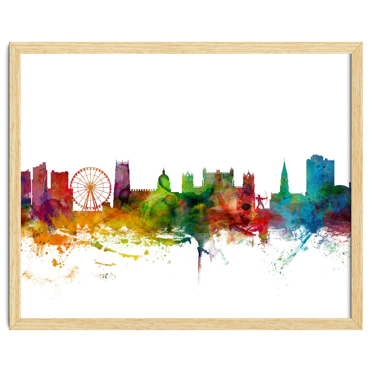 Nottingham England Skyline