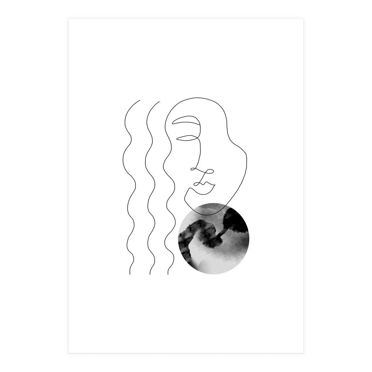 Circle and woman (Print Only)