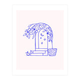 Summer at that Marrakech villa #illustration #sketch (Print Only) thumbnail