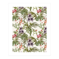 Watercolor tropical foliage (Print Only)