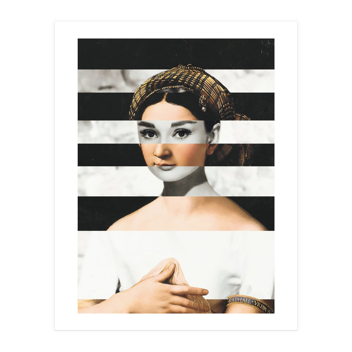 Raphael's La Fornarina & Audrey Hepburn (Print Only)
