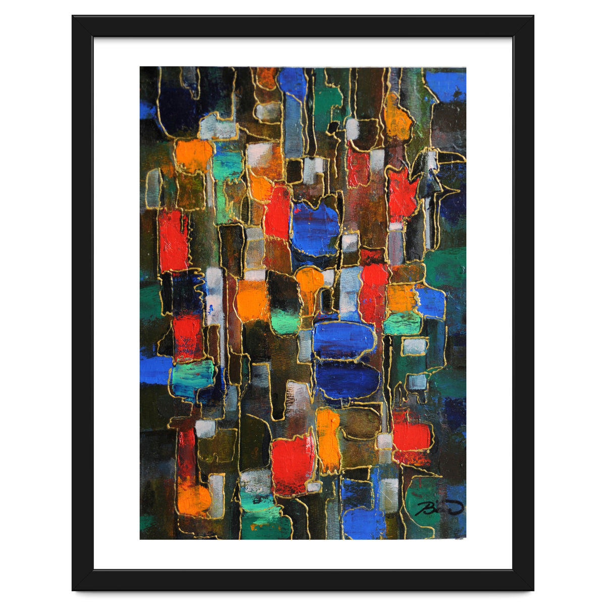 Abstract Brooklyn...38x28.cm. Acrylic