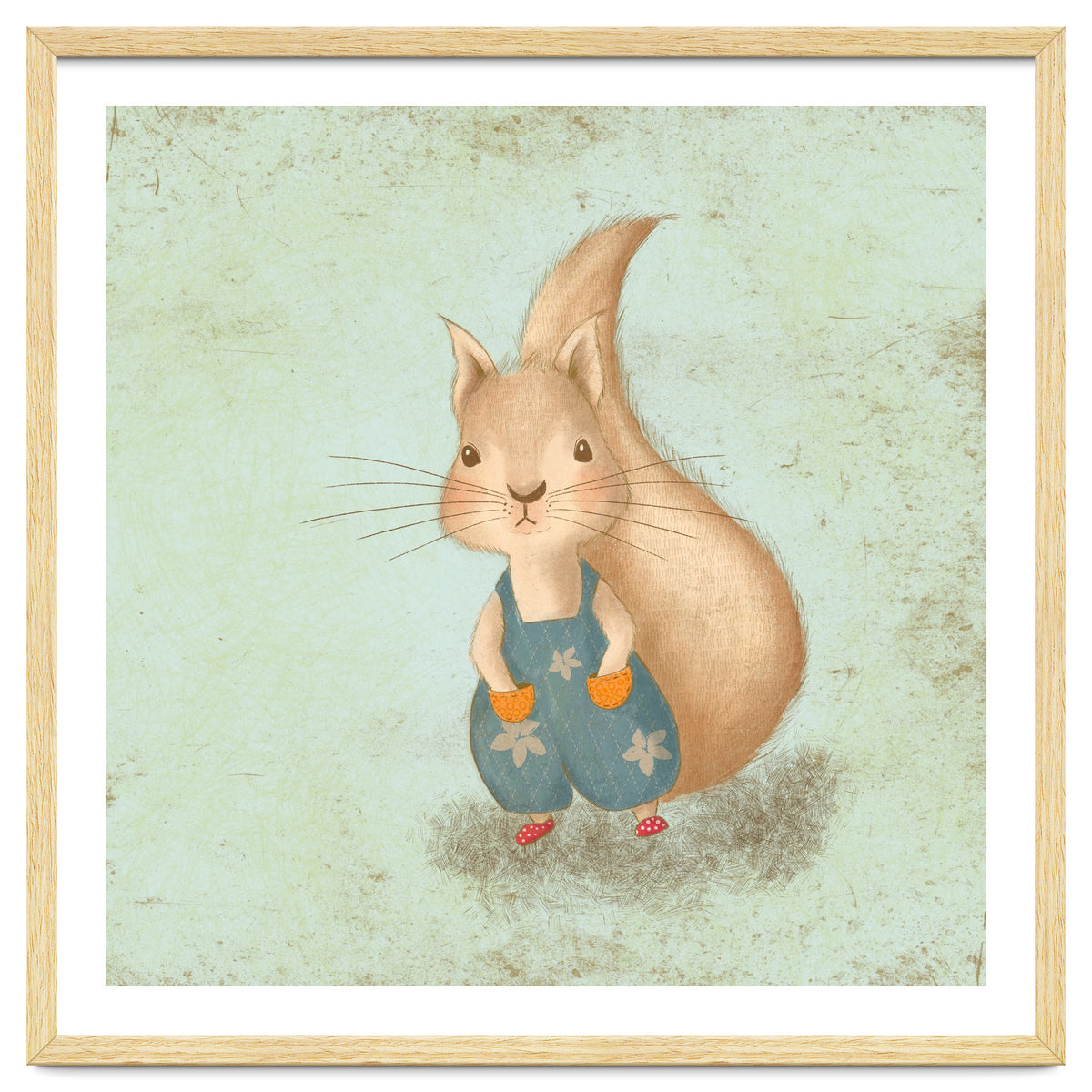 Woodland Nursery - Squirrel Illustration