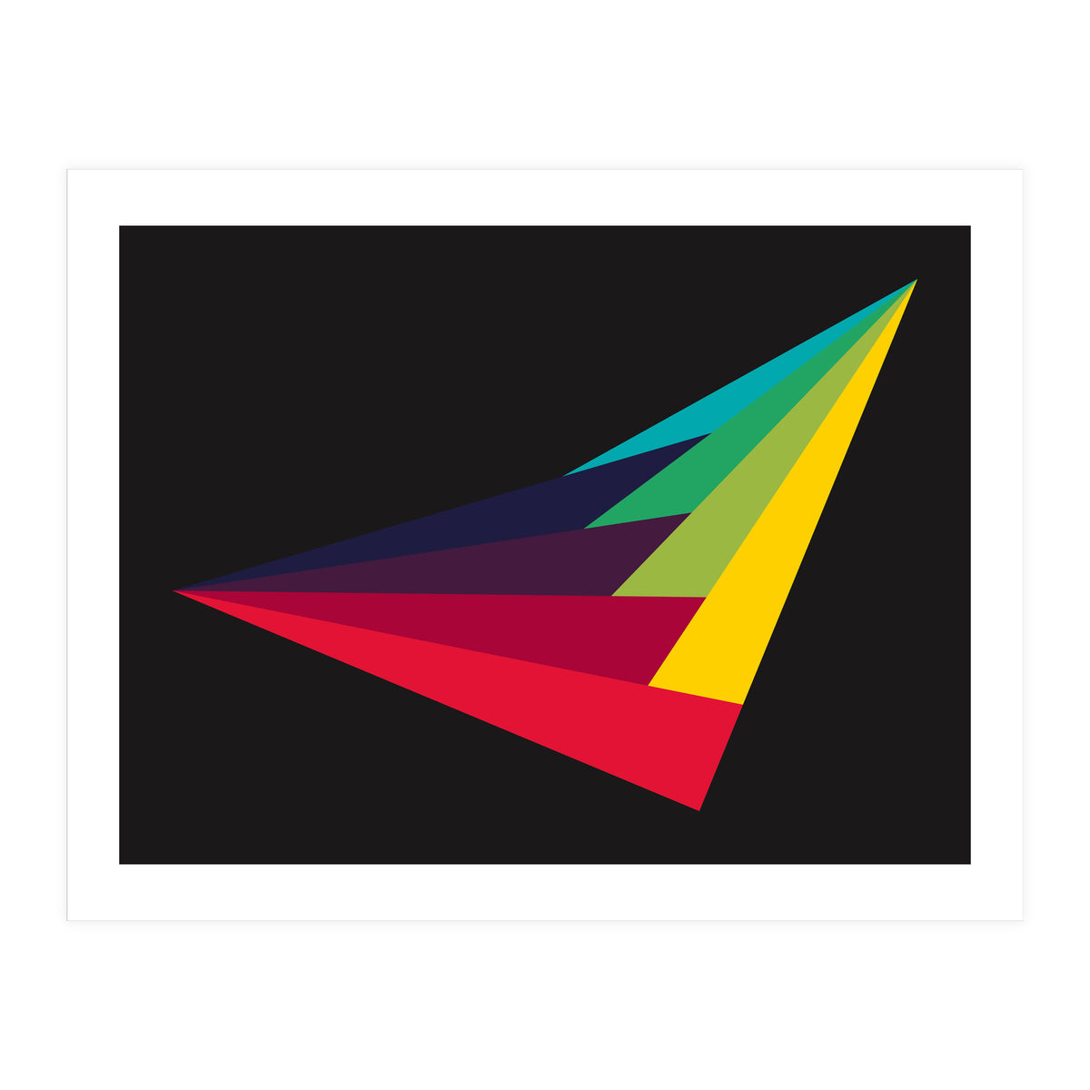 Geometric Shapes No. 40 - rainbow (Print Only)