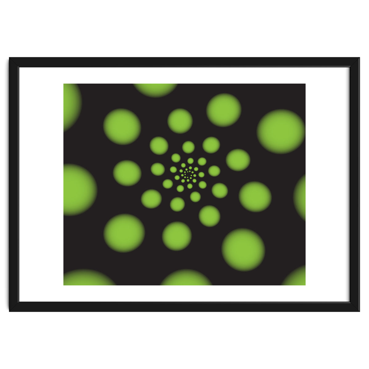 Green Spiral Dots